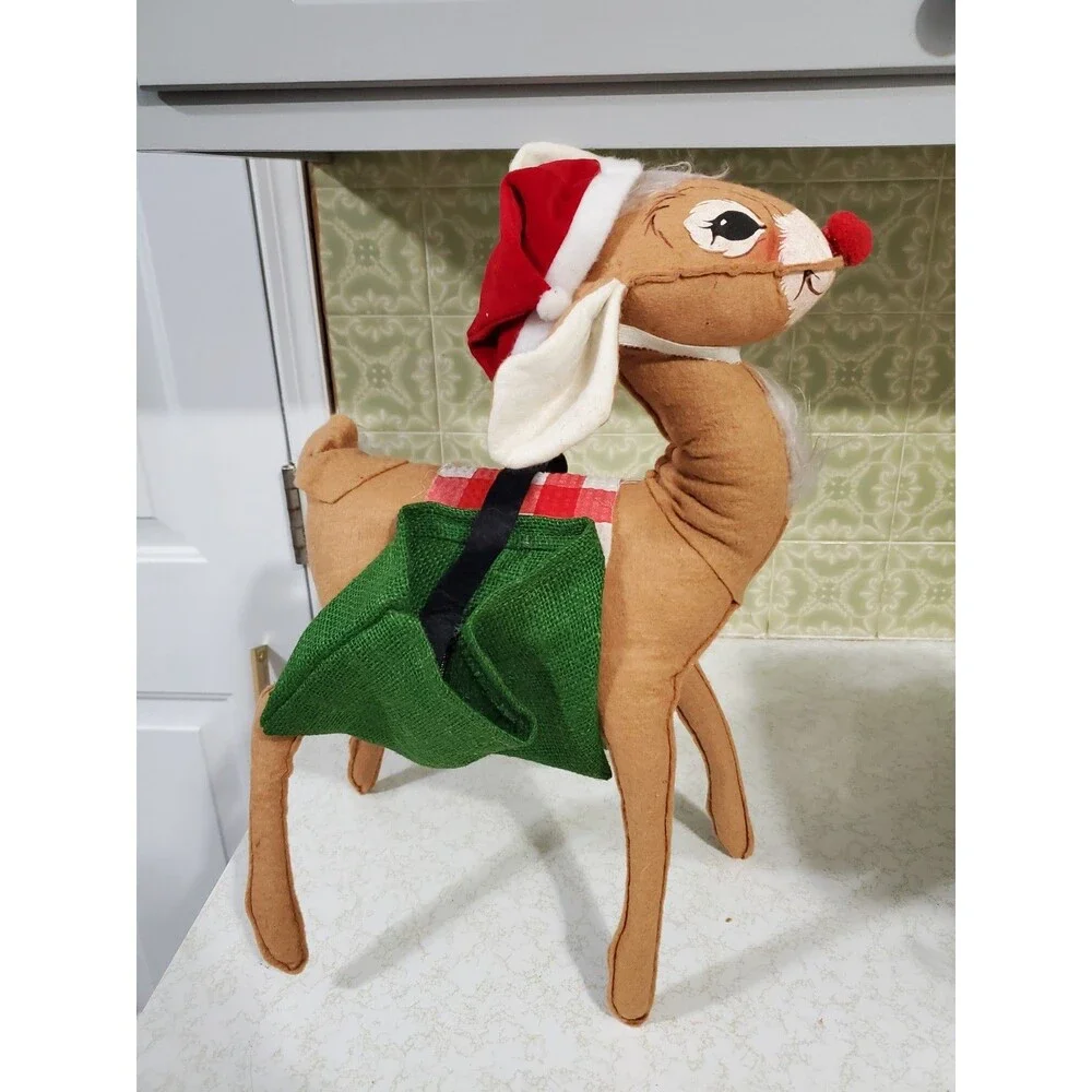 Annalee Mobilitee Doll Poseable Christmas Reindeer Large 18